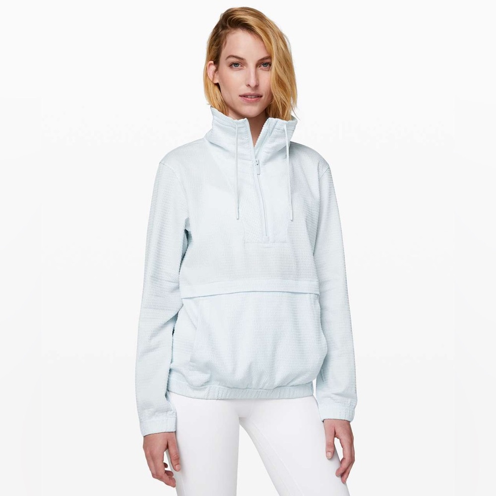 NWOT Lululemon Pack Light Pullover
in Almost Blue. 
Size 4. 
New Without Tags.